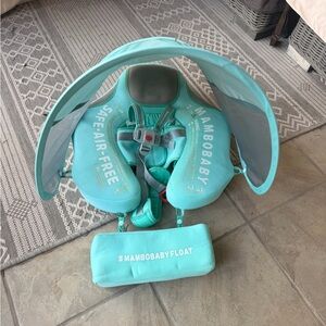 MamboBaby Safe-N-Swim Infant Float - Aqua